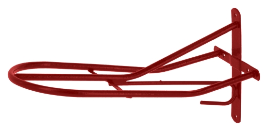 Zadelhouder, rood poedergecoat