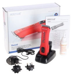 [gt436-SR] Aesculap tondeuse Durati GT436-SR rood met accu incl GT330 1.5mm mes
