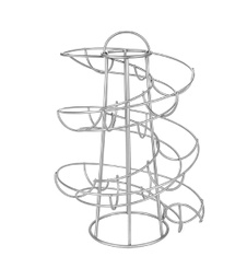 [10676] Support à oeufs spirale argent